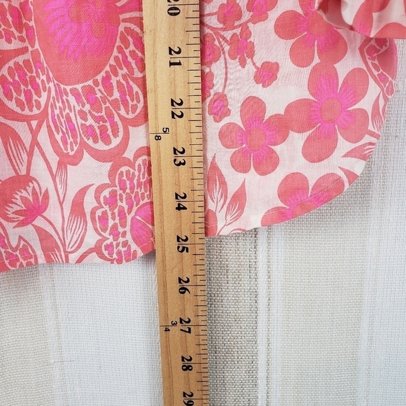 J. Crew Floral Boho Blouse Pink Size‎ XS/Small - Picture 5 of 11